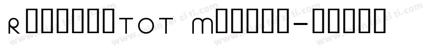 RenaultTOT Medium字体转换